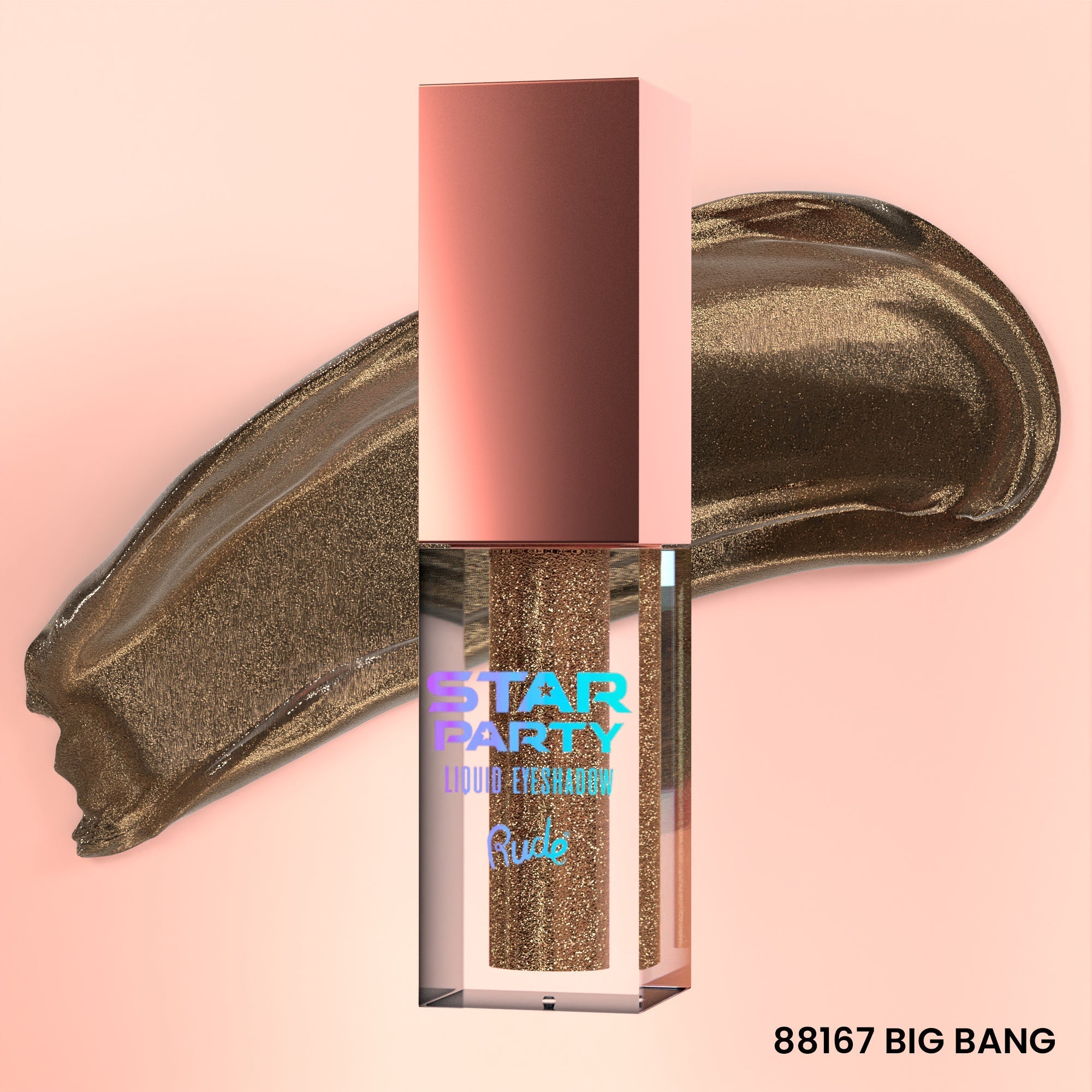 Star Party Liquid Glitter Eyeshadow Big Bang Single Eyeshadows by Rude Cosmetics | Fleurcouture