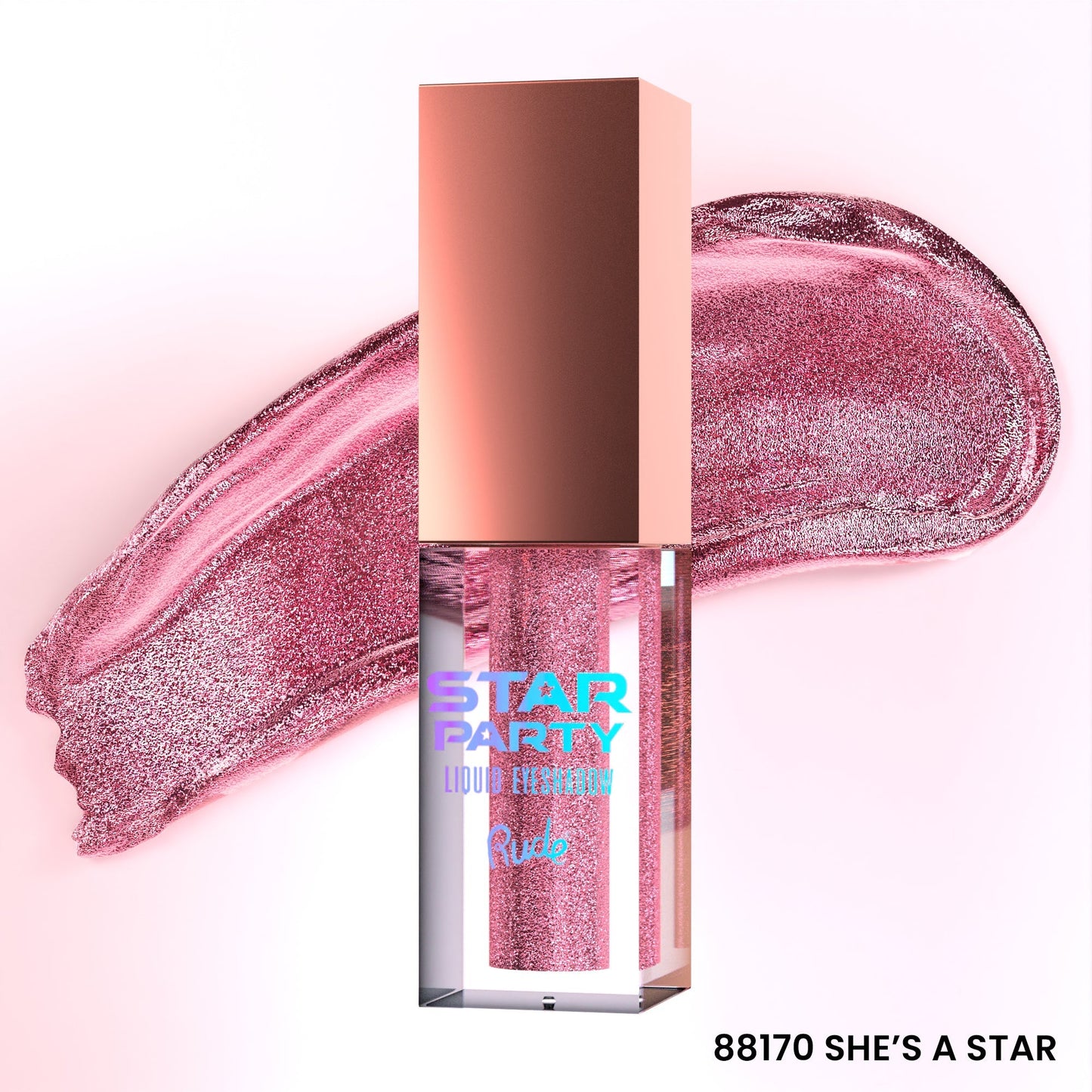 Star Party Liquid Glitter Eyeshadow She's A Star Single Eyeshadows by Rude Cosmetics | Fleurcouture