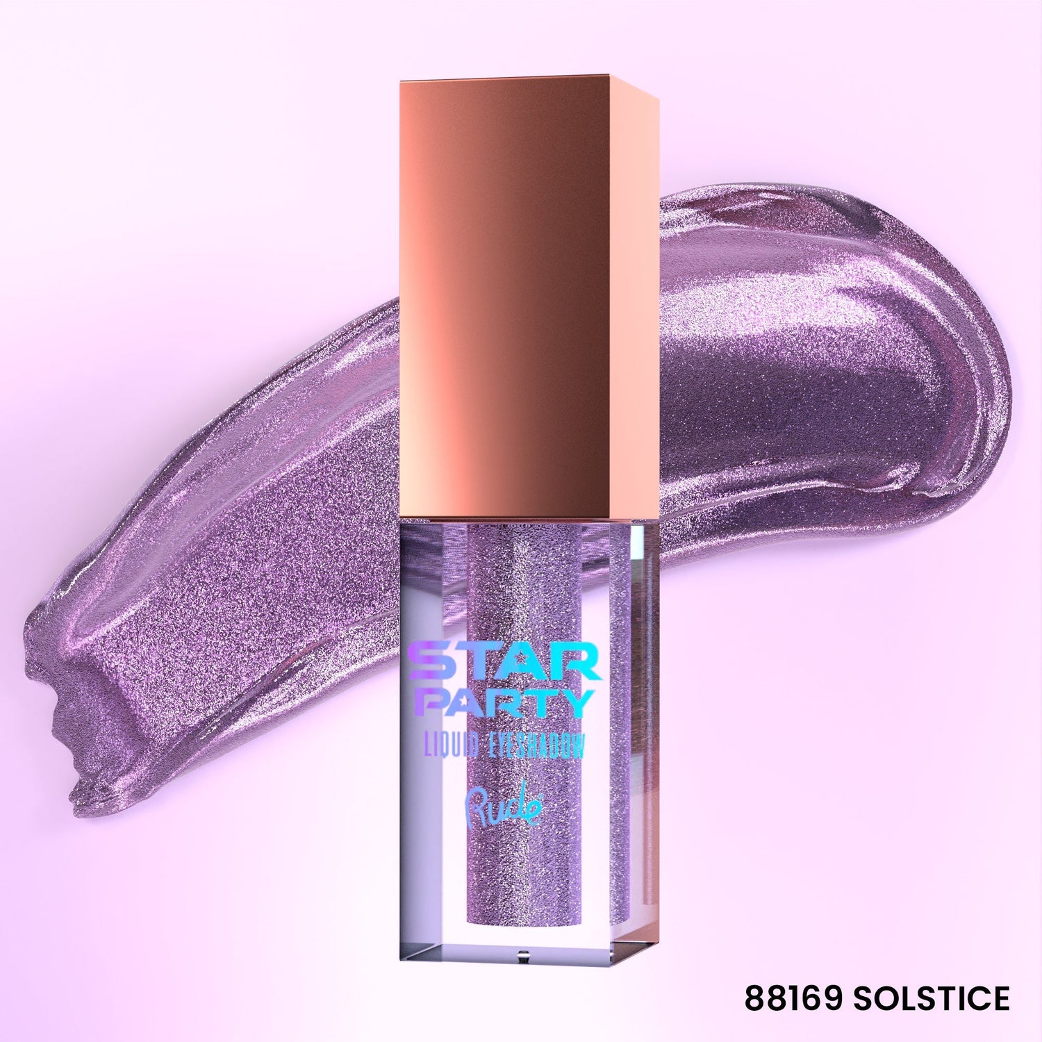 Star Party Liquid Glitter Eyeshadow Solstice Single Eyeshadows by Rude Cosmetics | Fleurcouture