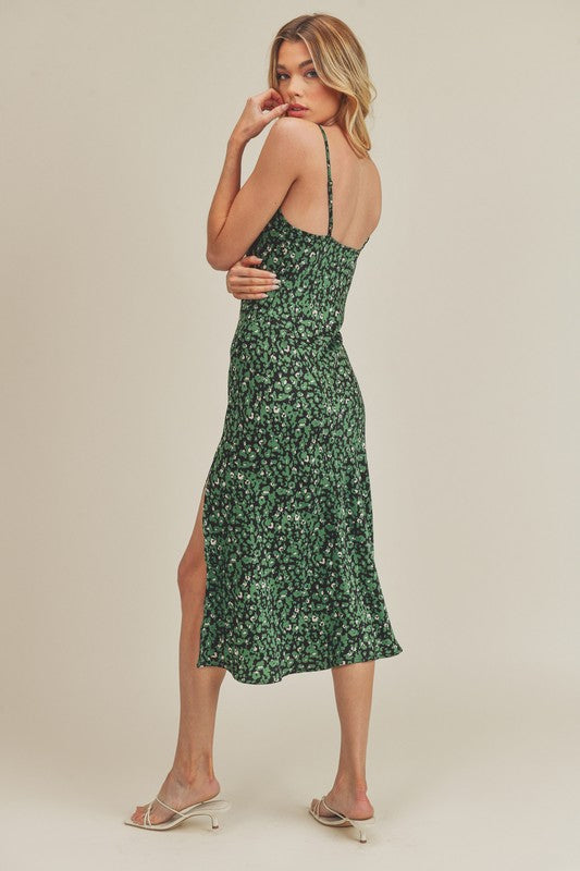 Stasia Dress GOLD LEOPARD by Aemi + Co | Fleurcouture