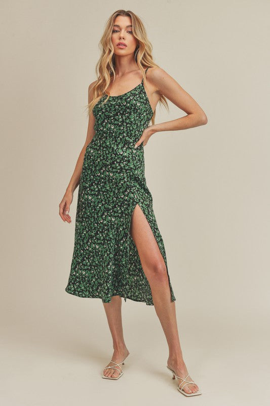 Stasia Dress GOLD LEOPARD by Aemi + Co | Fleurcouture