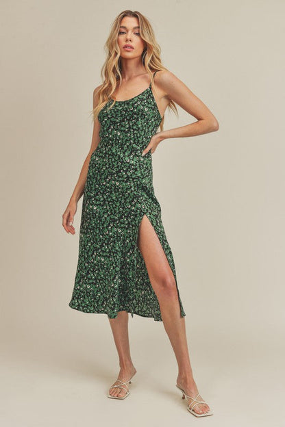 Stasia Dress GOLD LEOPARD by Aemi + Co | Fleurcouture