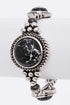 Stone Station Western Stretch Bracelet Silver/Black O/S by LA Jewelry Plaza | Fleurcouture