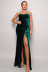 Strapless Sweetheart Maxi Velvet Dress by Fleurcouture | Fleurcouture