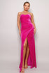 Strapless Sweetheart Maxi Velvet Dress by Fleurcouture | Fleurcouture