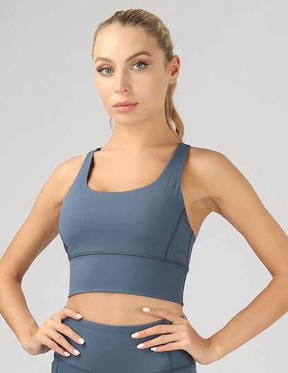 Strappy Back Active Crop Top by OTOS Active | Fleurcouture