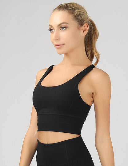 Strappy Back Active Crop Top by OTOS Active | Fleurcouture