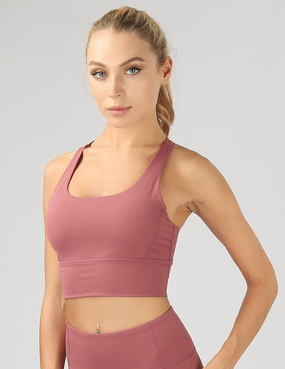 Strappy Back Active Crop Top by OTOS Active | Fleurcouture