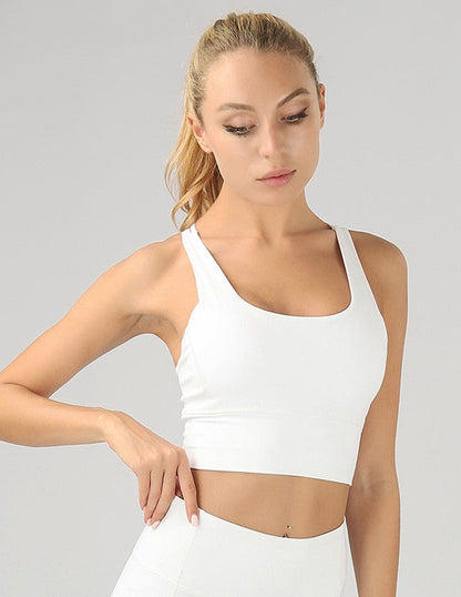 Strappy Back Active Crop Top by OTOS Active | Fleurcouture