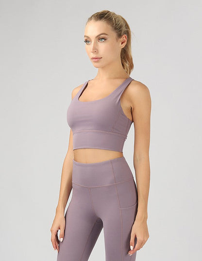 Strappy Back Active Crop Top by OTOS Active | Fleurcouture