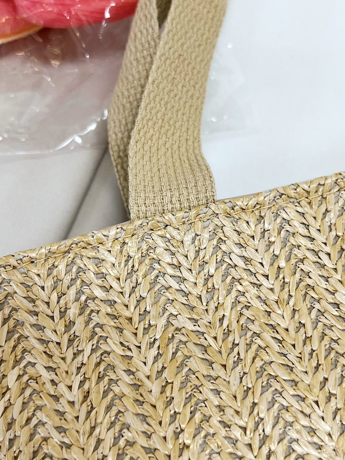 Straw Woven Tote Bag One Size Bags by Trendsi | Fleurcouture