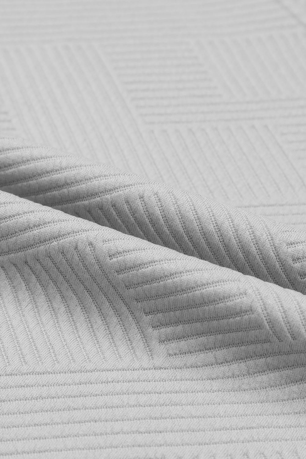 Strawberry Pink Textured Loose Fit T Shirt and Drawstring Pants Set 95%Polyester+5%Elastane Two Piece Sets/Pant Sets by Fleurcouture | Fleurcouture