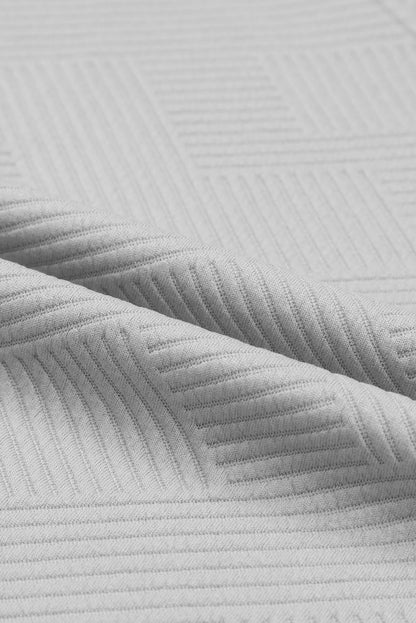 Strawberry Pink Textured Loose Fit T Shirt and Drawstring Pants Set 95%Polyester+5%Elastane Two Piece Sets/Pant Sets by Fleurcouture | Fleurcouture