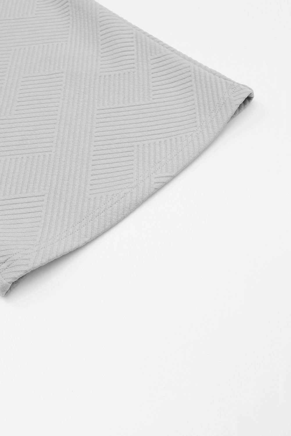 Strawberry Pink Textured Loose Fit T Shirt and Drawstring Pants Set 95%Polyester+5%Elastane Two Piece Sets/Pant Sets by Fleurcouture | Fleurcouture