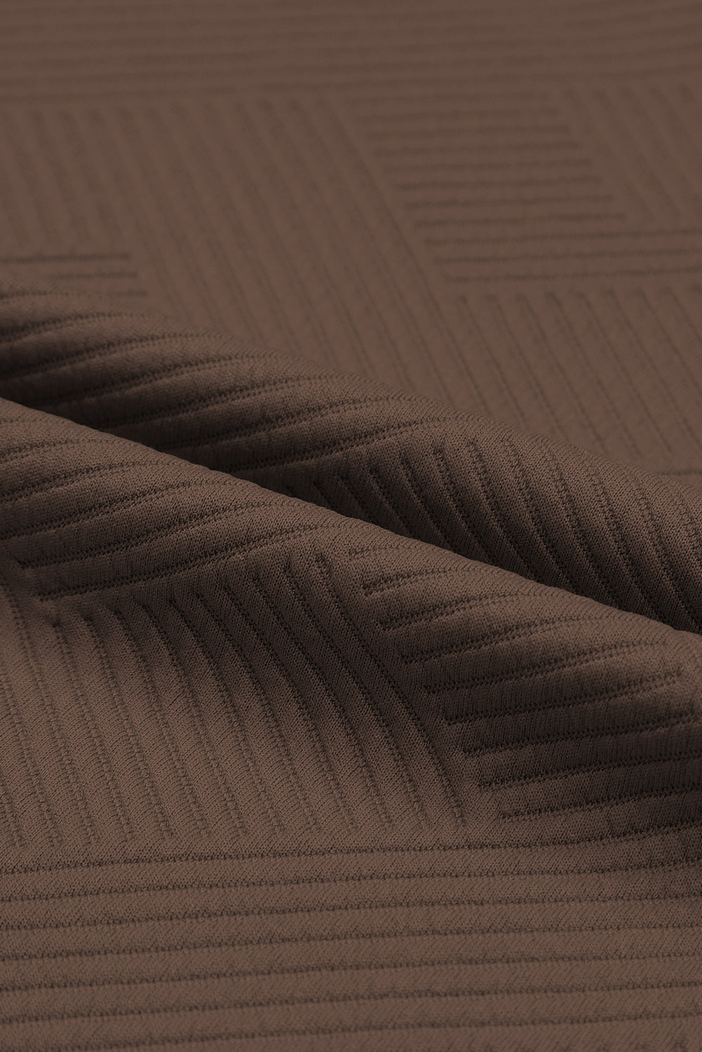 Strawberry Pink Textured Loose Fit T Shirt and Drawstring Pants Set 95%Polyester+5%Elastane Two Piece Sets/Pant Sets by Fleurcouture | Fleurcouture