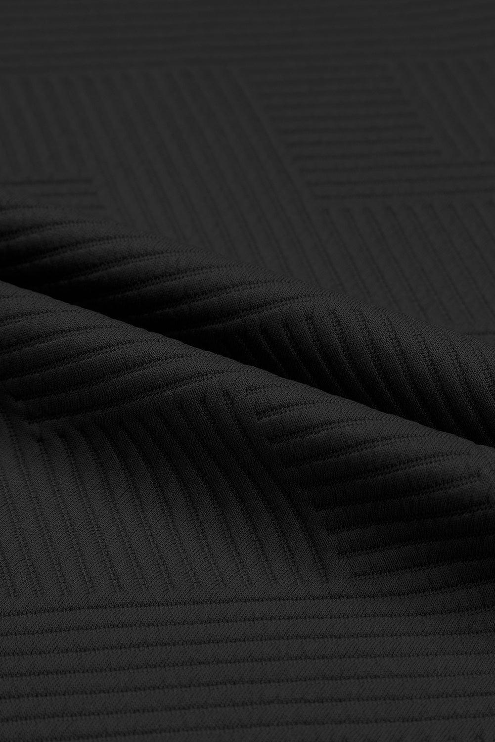 Strawberry Pink Textured Loose Fit T Shirt and Drawstring Pants Set 95%Polyester+5%Elastane Two Piece Sets/Pant Sets by Fleurcouture | Fleurcouture