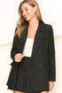 Sugarplum Long-Sleeve Double-Breasted Blazer BLACK S Jackets by HYFVE | Fleurcouture