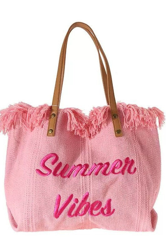 Summer Vibes Tote Handbag Purse Beach Totes 1 by Dani &amp; Em | Fleurcouture