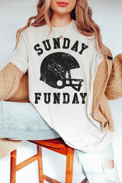 SUNDAY FUNDAY FOOTBALL GAME DAY GRAPHIC TEE by ROSEMEAD LOS ANGELES CO | Fleurcouture