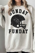 SUNDAY FUNDAY FOOTBALL OVERSIZED SWEATSHIRT SAND S/M by ROSEMEAD LOS ANGELES CO | Fleurcouture