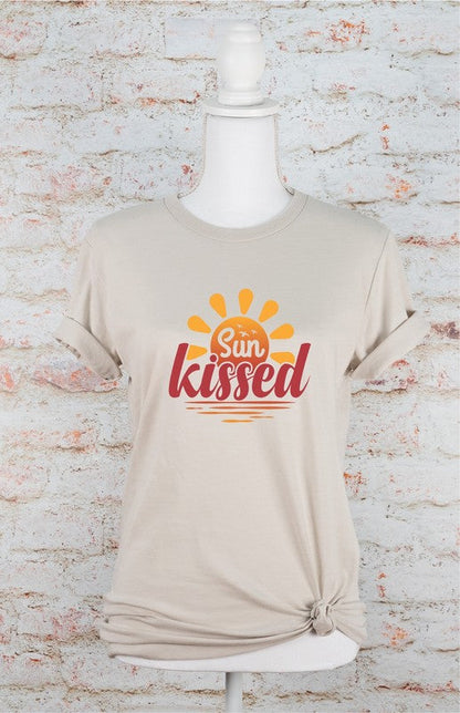 Sunkissed Graphic Tee Heather Dust L by Ocean and 7th | Fleurcouture