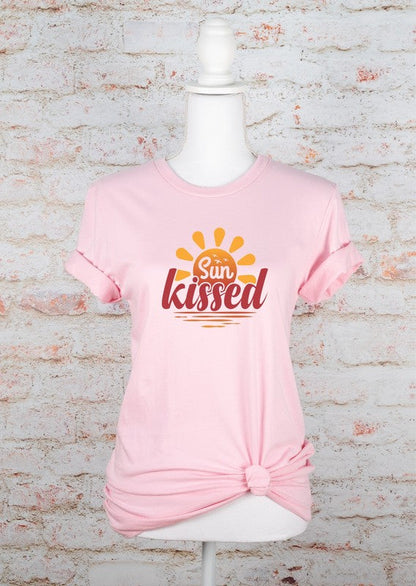 Sunkissed Graphic Tee PInk L by Ocean and 7th | Fleurcouture