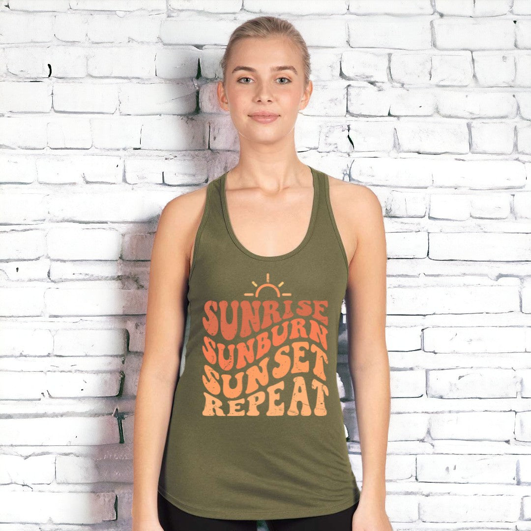 Sunrise Racerback Tank XS Tank by Tea-Shirt Shoppe | Fleurcouture