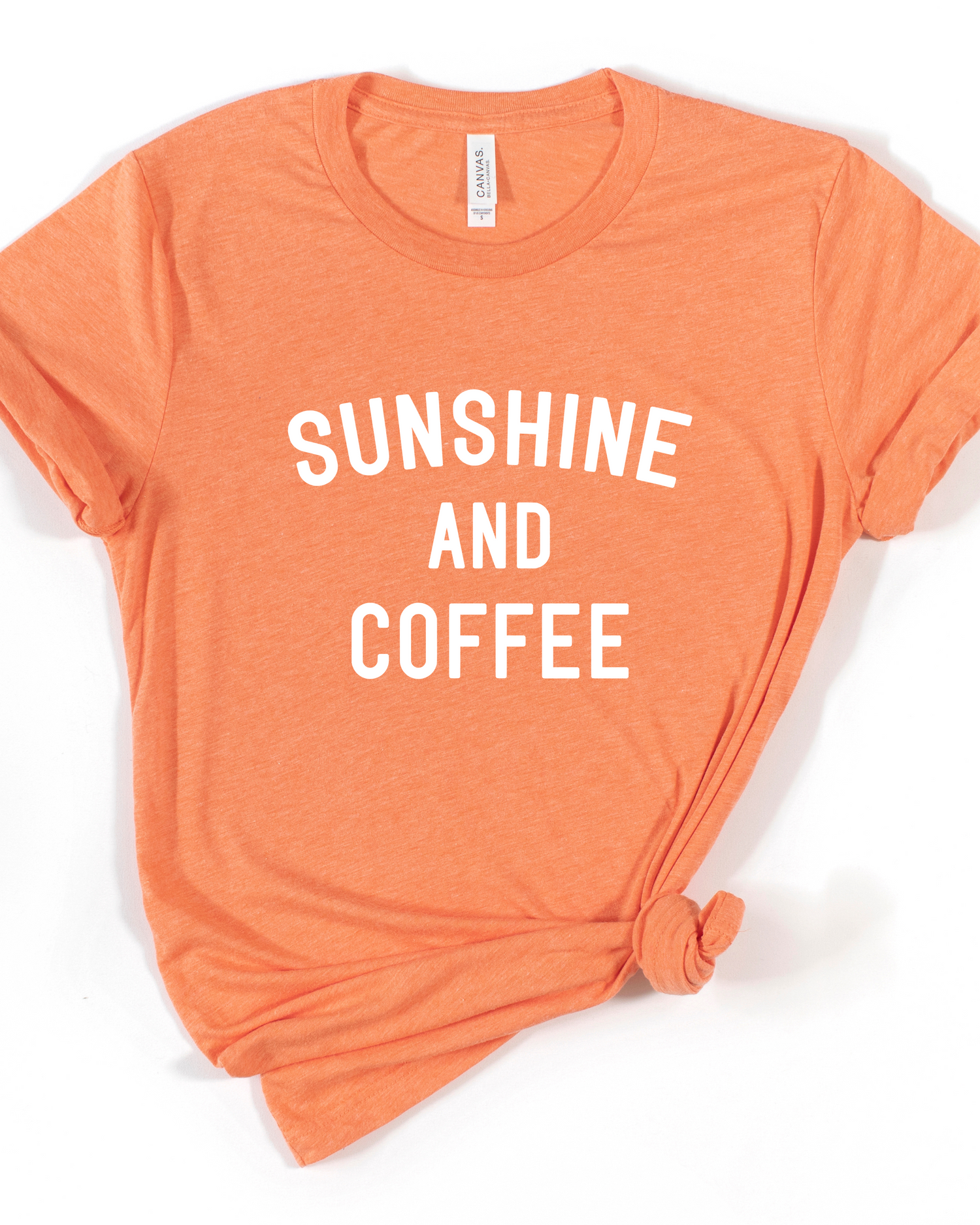 SUNSHINE &amp; COFFEE TEE(BELLA CANVAS) by LL | Fleurcouture