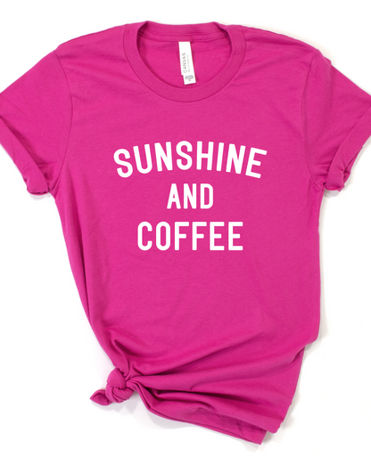 SUNSHINE &amp; COFFEE TEE(BELLA CANVAS) by LL | Fleurcouture