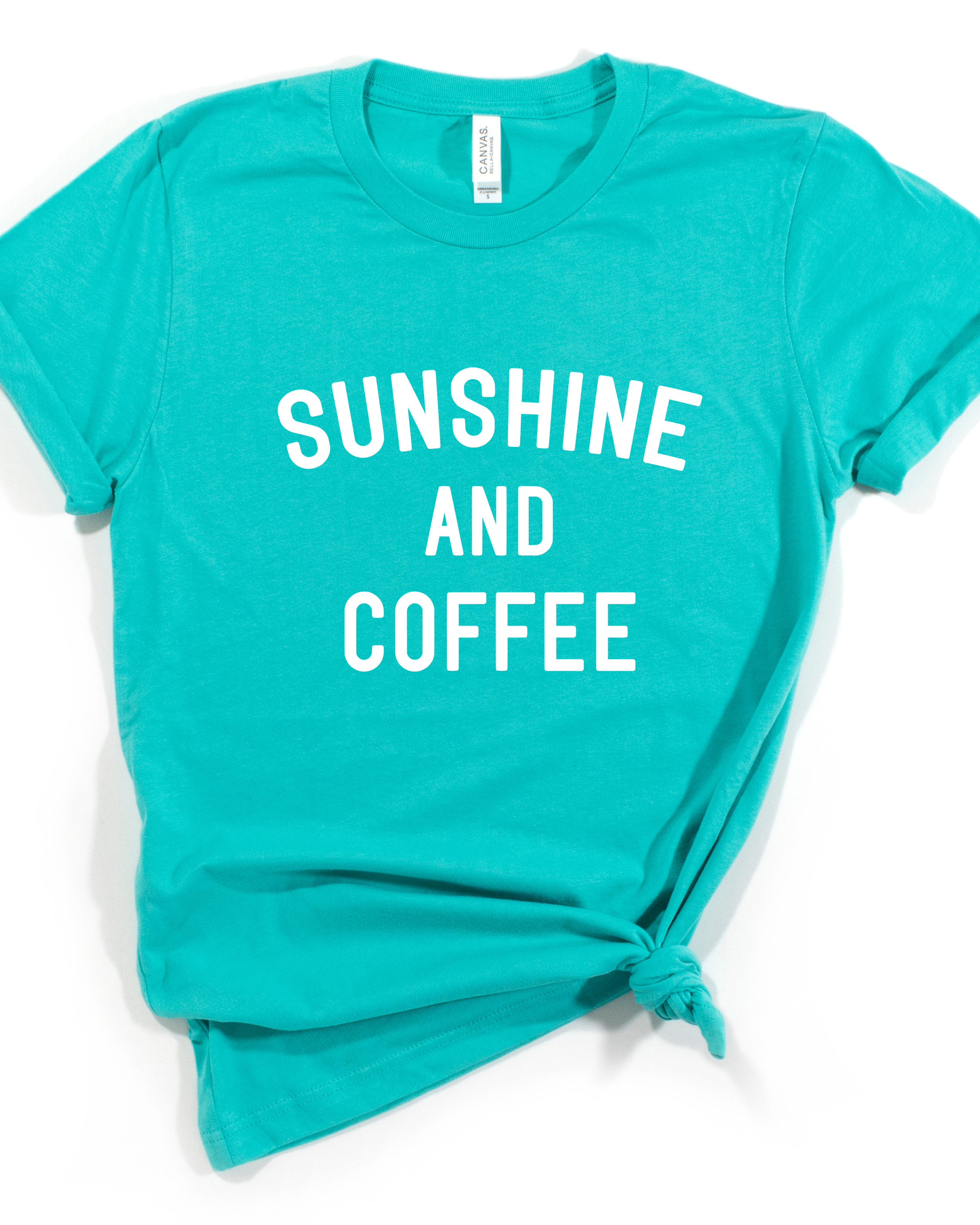 SUNSHINE &amp; COFFEE TEE(BELLA CANVAS) by LL | Fleurcouture