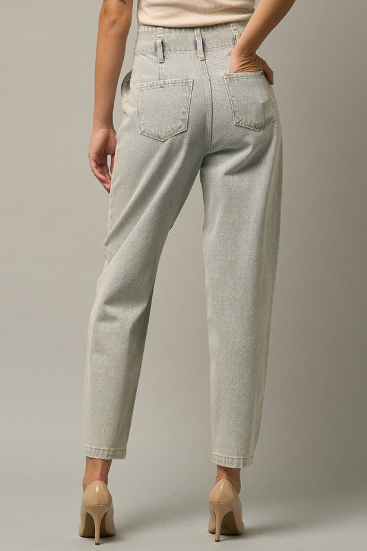 Super High Waist Balloon Jeans LIGHT by Denim Lab USA | Fleurcouture