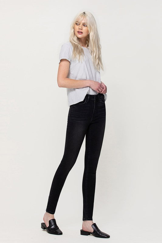 Super Soft High Rise Skinny CRAZY RACE by Flying Monkey | Fleurcouture