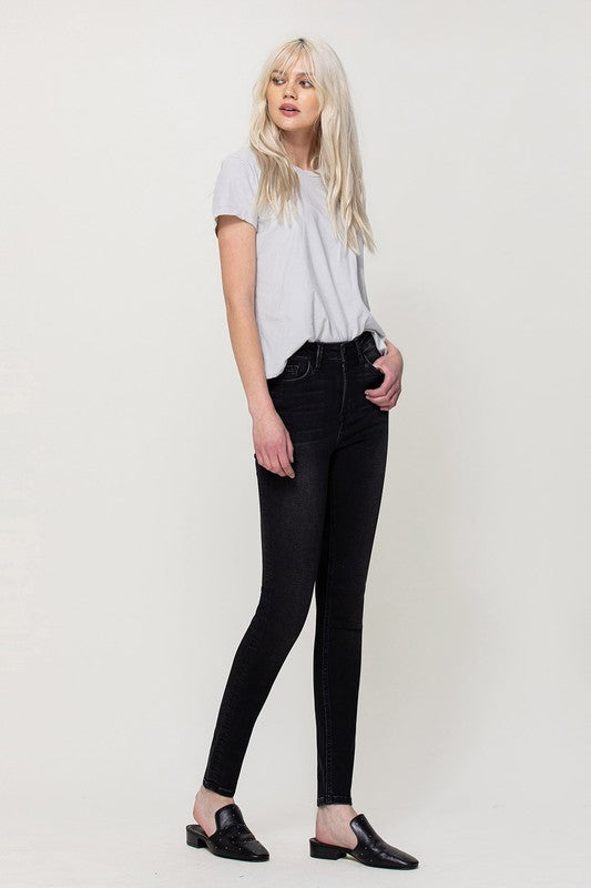 Super Soft High Rise Skinny CRAZY RACE by Flying Monkey | Fleurcouture