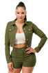 Super Stretchy Cropped Jacket Jackets by Fleurcouture | Fleurcouture