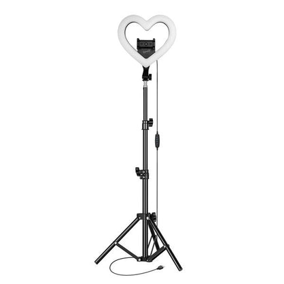 Supersonic PRO Live Stream 10in Heart Ring Light Black One Size by Jupiter Gear | Fleurcouture