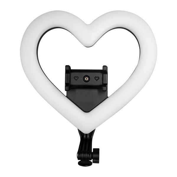 Supersonic PRO Live Stream 10in Heart Ring Light Black One Size by Jupiter Gear | Fleurcouture