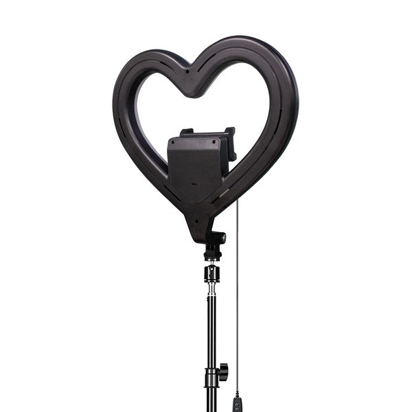 Supersonic PRO Live Stream 10in Heart Ring Light Black One Size by Jupiter Gear | Fleurcouture