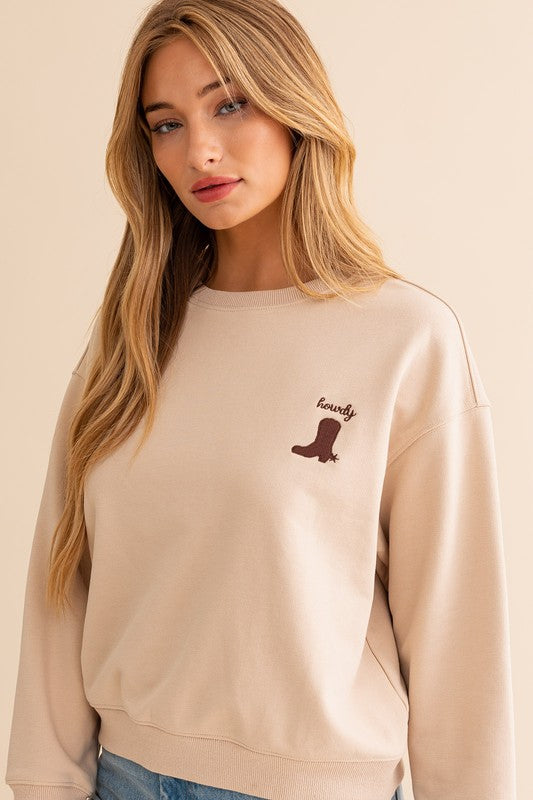 Sweatshirt TAUPE XS by LE LIS | Fleurcouture