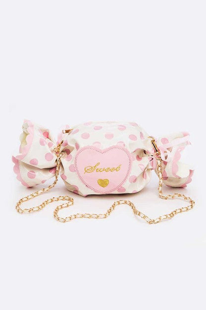 Sweet Candy Iconic Novelty Swing Bag White O/S by Artini Accessories | Fleurcouture