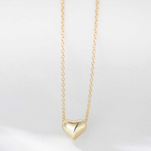 Sweet Heart Necklace Gold OS by ClaudiaG Collection | Fleurcouture