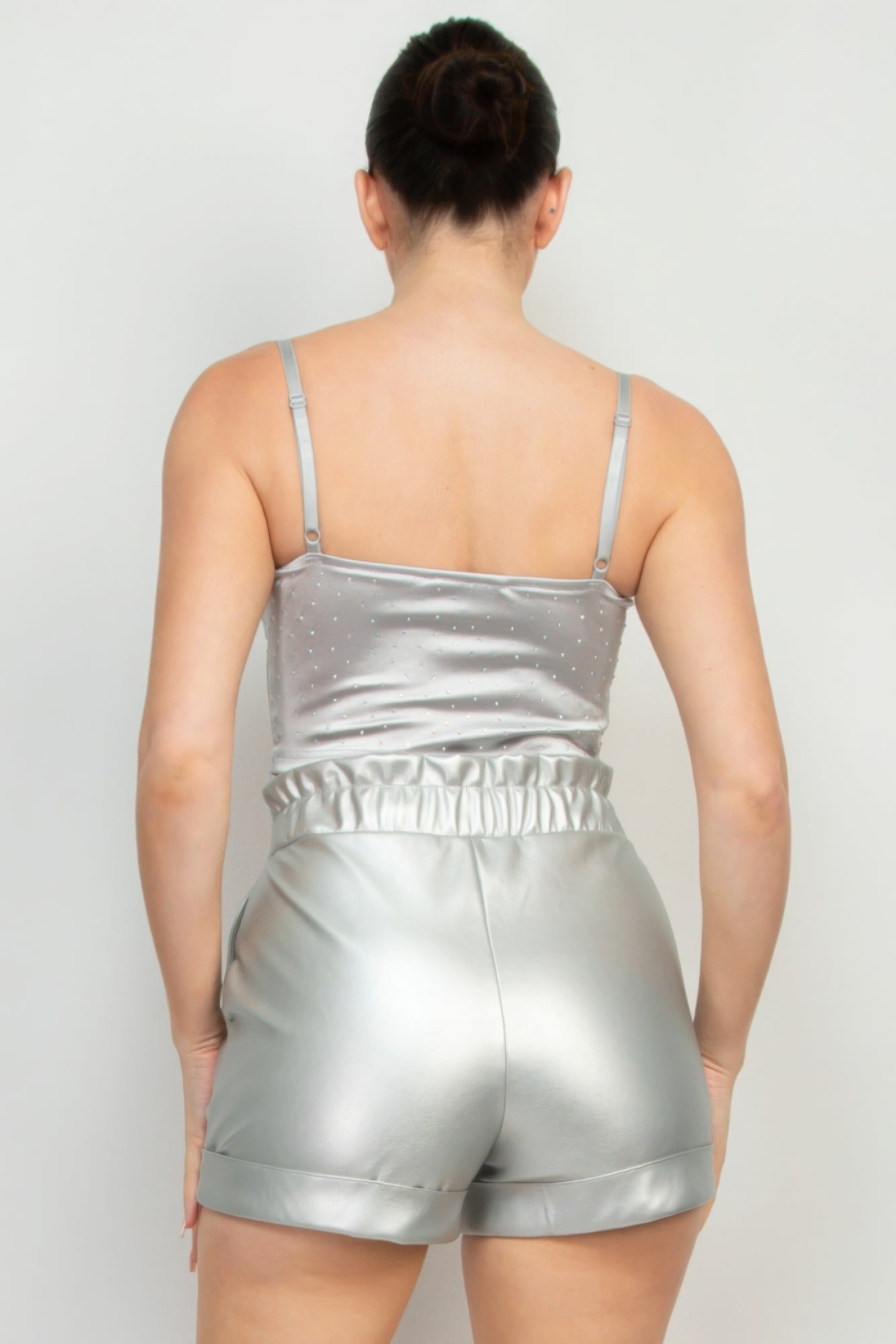 Sweetheart Bustier Rhinestones Crop Top by Fleurcouture | Fleurcouture