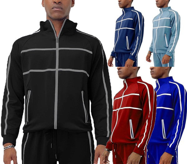 TAPE STRIPE TRACK JACKET Men&