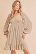 Taya Dress ECRU S by Aemi + Co | Fleurcouture