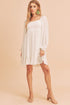 Taya Dress WHITE S by Aemi + Co | Fleurcouture