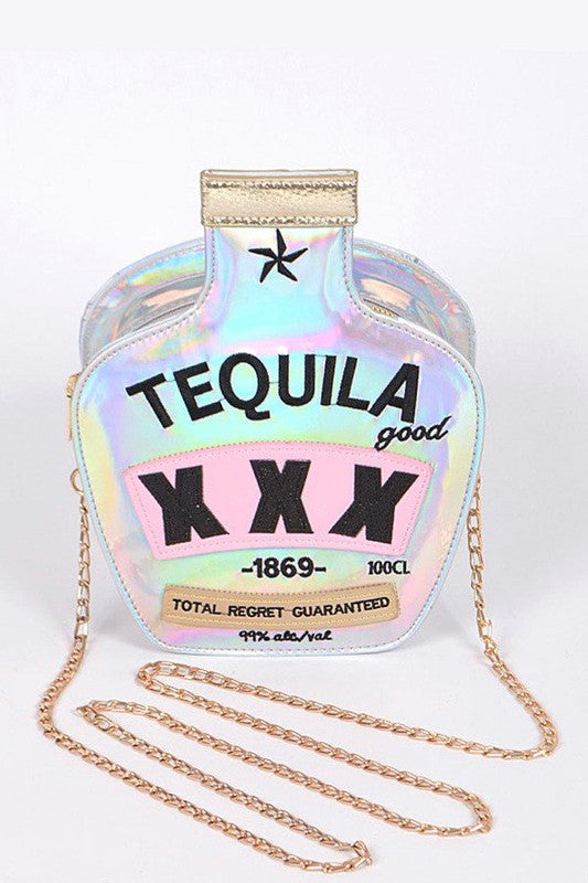 Tequila Iconic Box Swing Bag Silver O/S by Artini Accessories | Fleurcouture