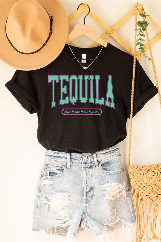 Tequila Summer Drink Graphic T Shirts BLACK S by Color Bear | Fleurcouture