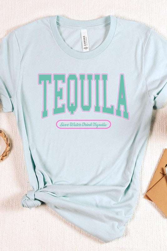 Tequila Summer Drink Graphic T Shirts ICE BLUE S by Color Bear | Fleurcouture