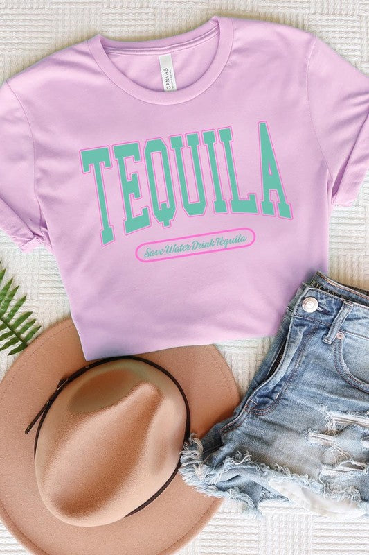 Tequila Summer Drink Graphic T Shirts LILAC S by Color Bear | Fleurcouture