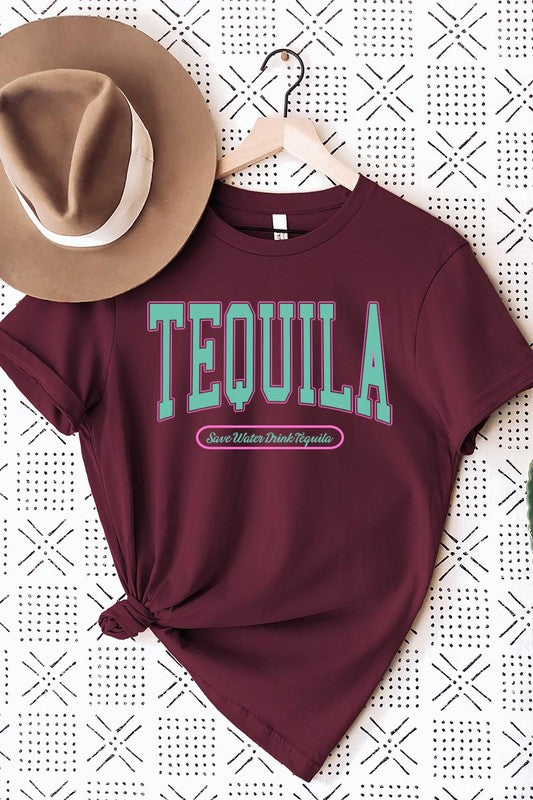 Tequila Summer Drink Graphic T Shirts MAROON S by Color Bear | Fleurcouture