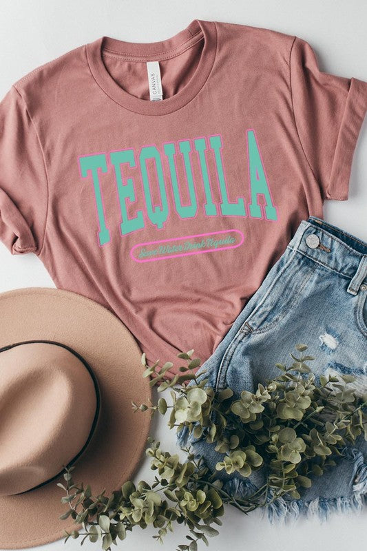 Tequila Summer Drink Graphic T Shirts MAUVE S by Color Bear | Fleurcouture